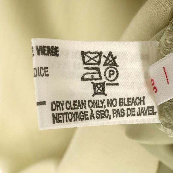 Louis Feraud Skirt Womens 8 Beige Gold Wool Blend Lined Pencil Back Zip Vintage - Picture 12 of 12